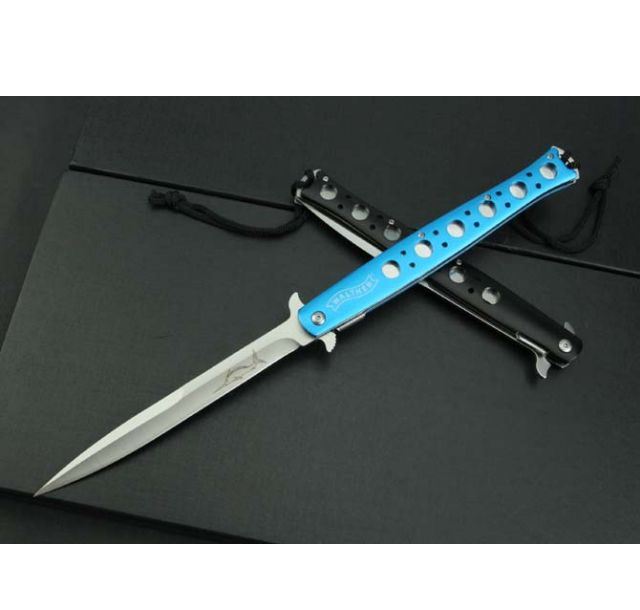 剑鱼折刀（蓝、黑柄）