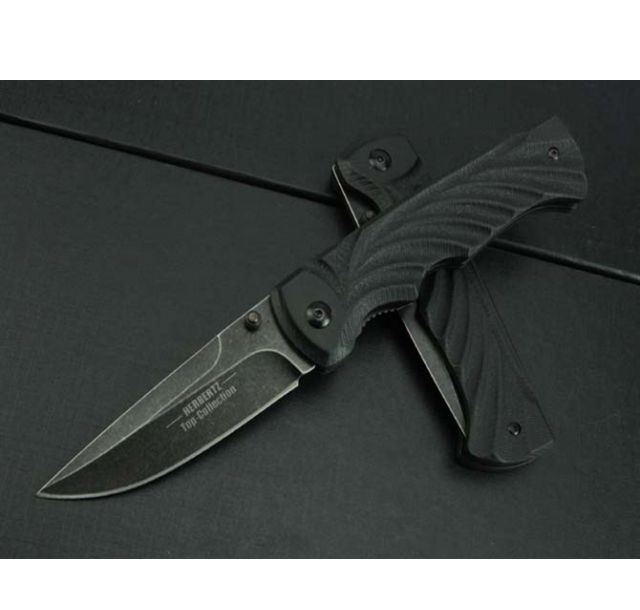 KT037黑G10折刀